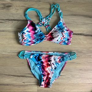 Strappy Multicolour Bikini